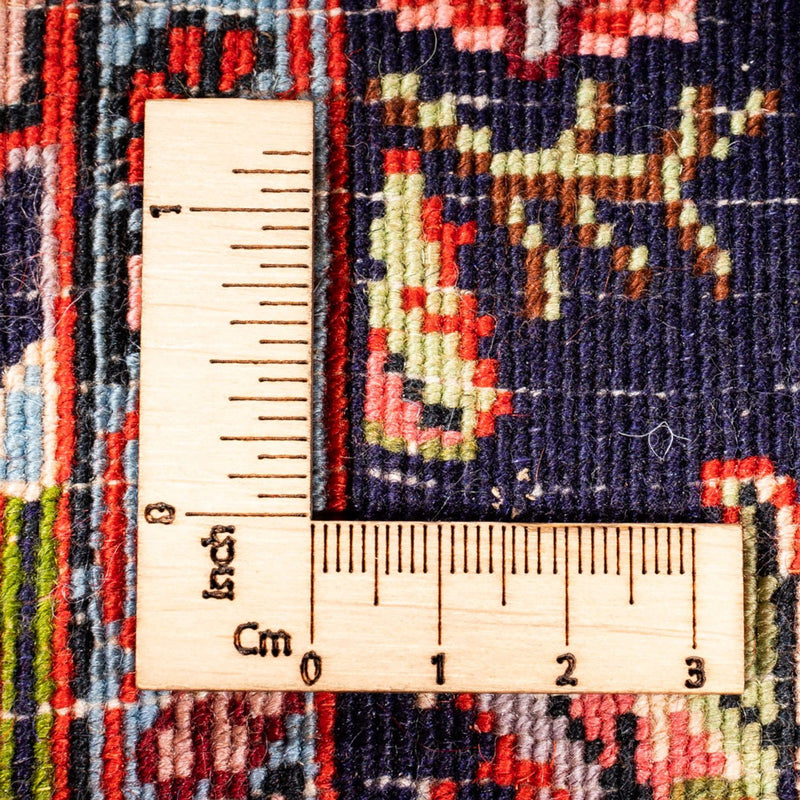 Tapis de couloir Tapis persan - Bidjar - 204 x 73 cm - bleu foncé