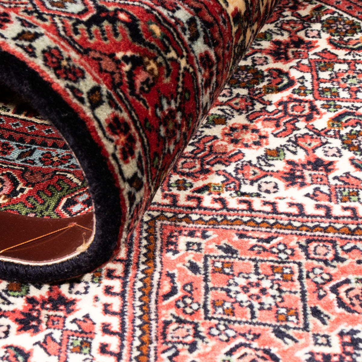 Tapis de couloir Tapis persan - Bidjar - 225 x 80 cm - crème