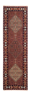Tapis de couloir Tapis persan - Bidjar - 214 x 62 cm - rouge