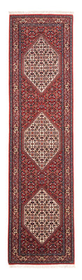 Tapis de couloir Tapis persan - Bidjar - 228 x 61 cm - rouge