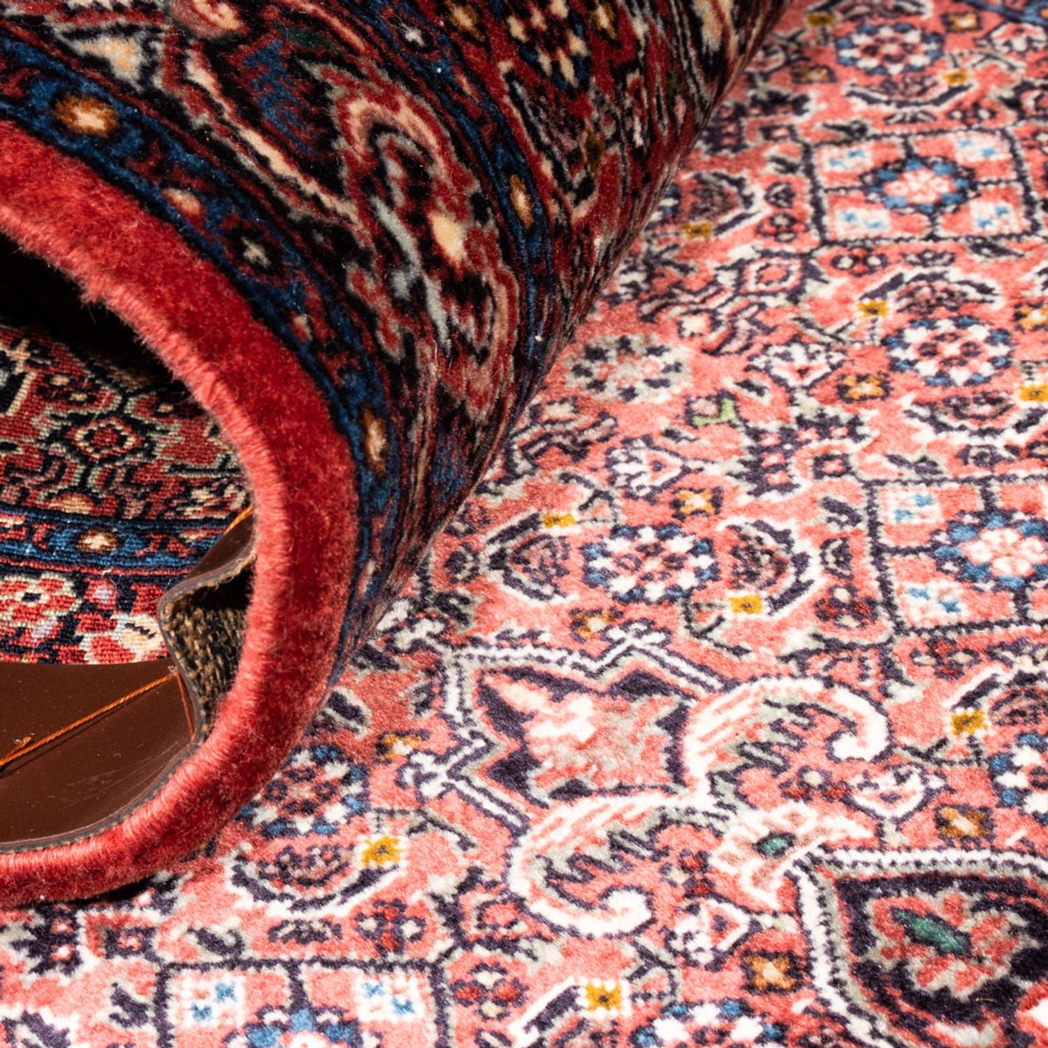 Tapis de couloir Tapis persan - Bidjar - 238 x 73 cm - rouge