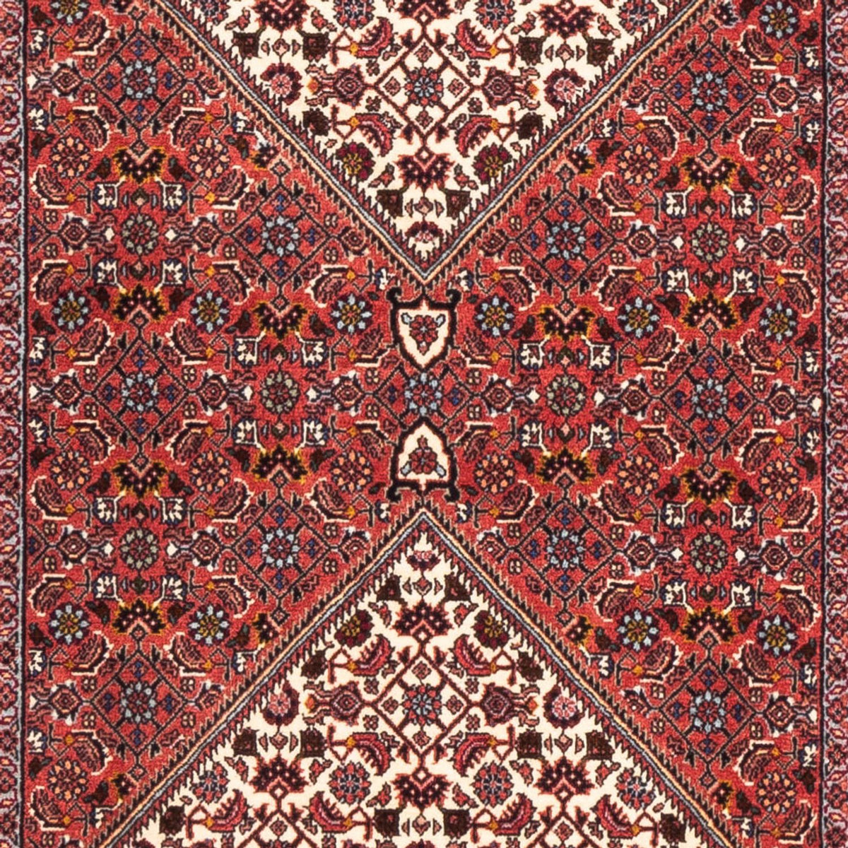 Tapis de couloir Tapis persan - Bidjar - 205 x 81 cm - rouge