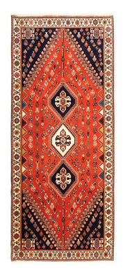 Tapis de couloir Tapis Gabbeh - Persan Kashkuli - 200 x 85 cm - rouge