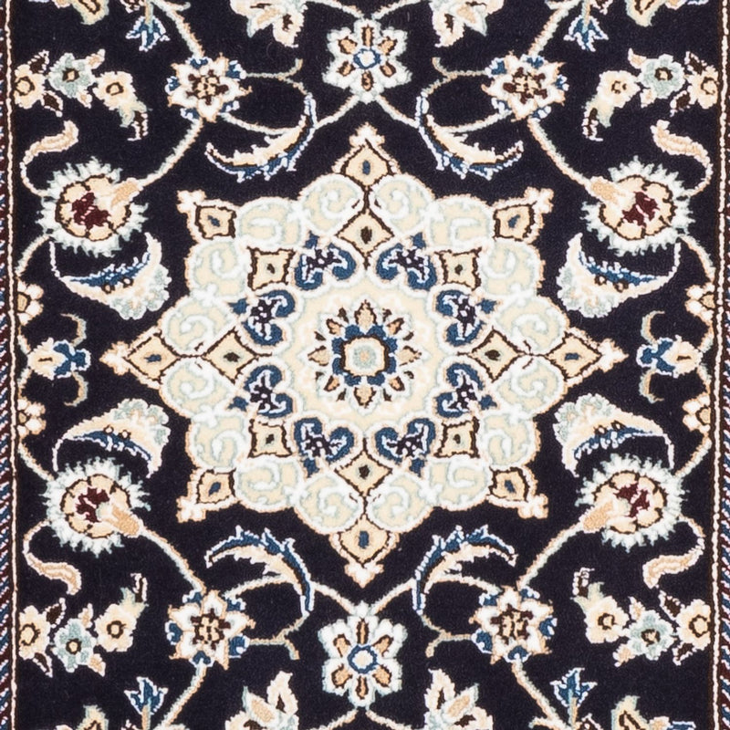 Tapis de couloir Tapis persan - Nain - 190 x 68 cm - bleu foncé