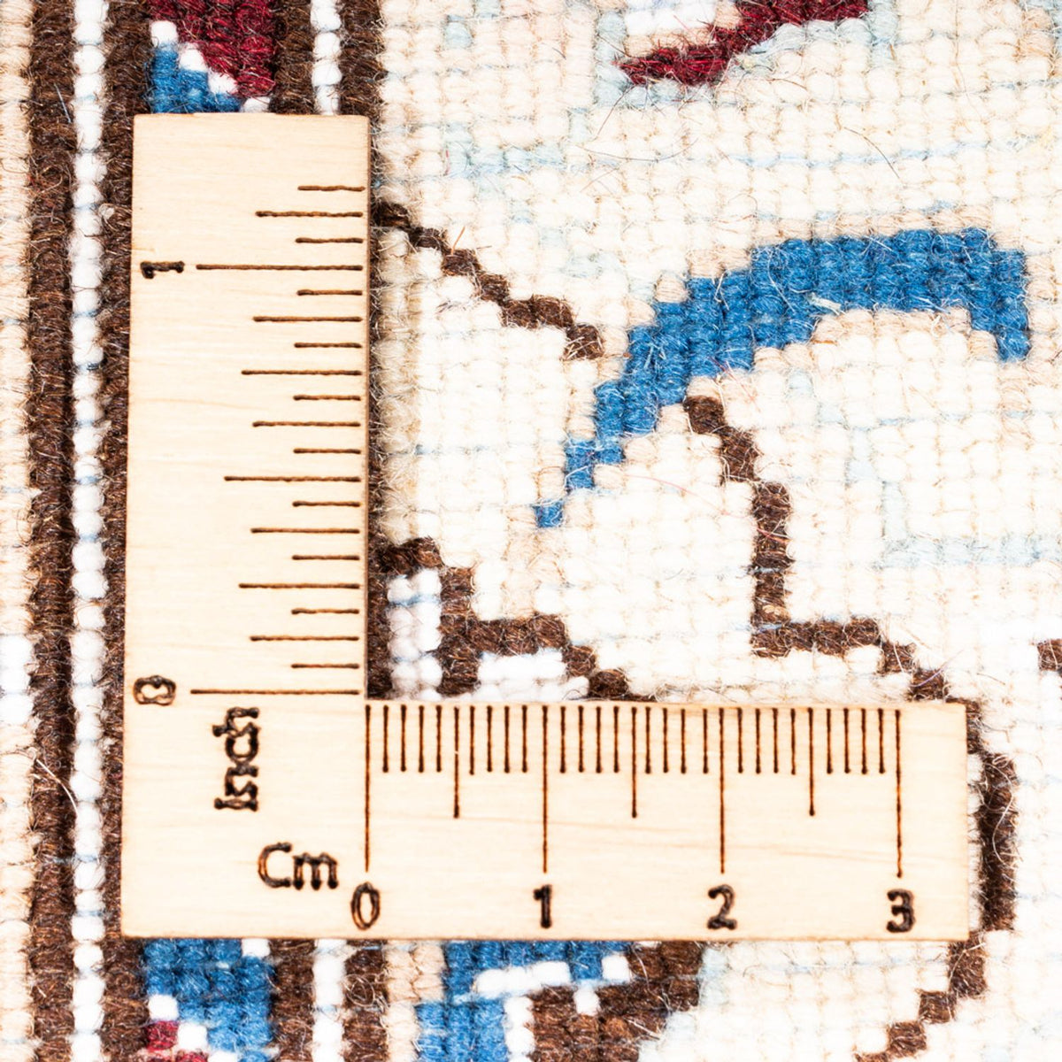 Tapis de couloir Tapis persan - Nain - 190 x 68 cm - bleu foncé