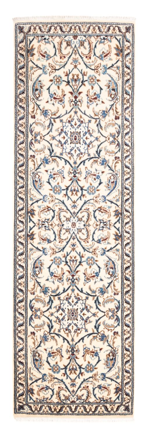 Tapis de couloir Tapis persan - Nain - 201 x 61 cm - crème