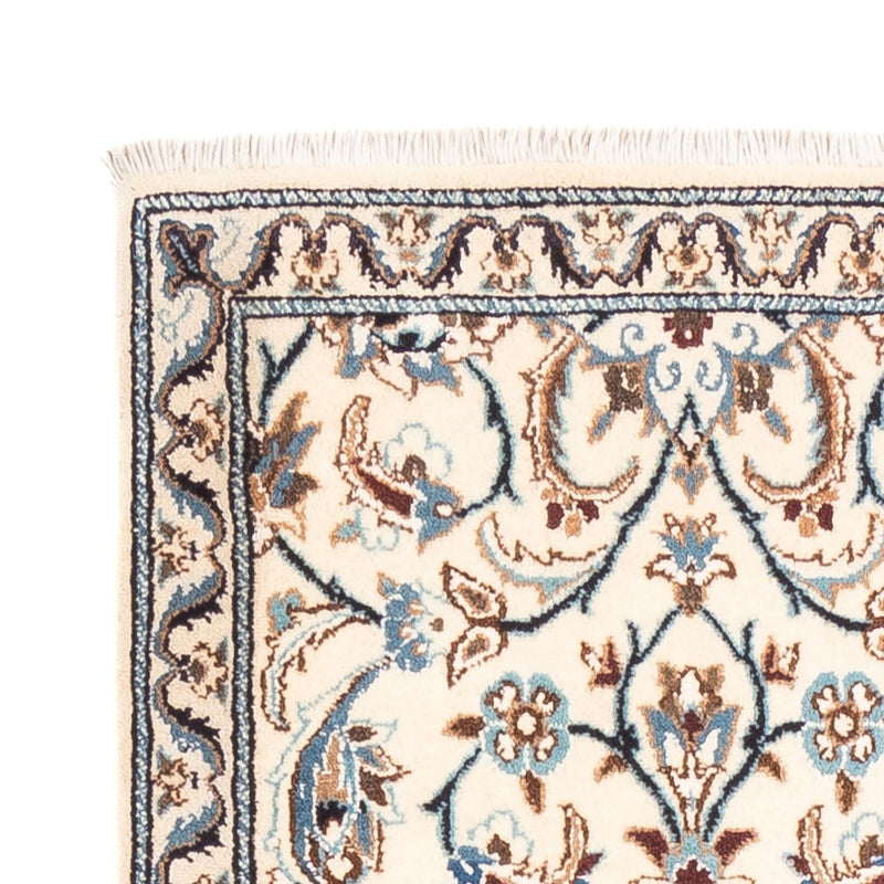 Tapis de couloir Tapis persan - Nain - 201 x 61 cm - crème