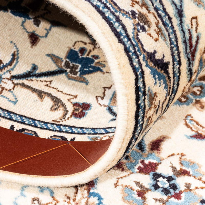 Tapis de couloir Tapis persan - Nain - 201 x 61 cm - crème