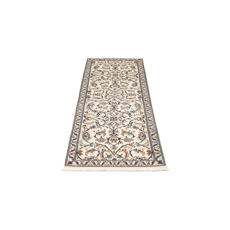 Tapis de couloir Tapis persan - Nain - 201 x 61 cm - crème