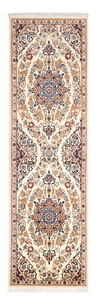 Tapis de couloir Tapis persan - Nain - Royal - 212 x 60 cm - crème