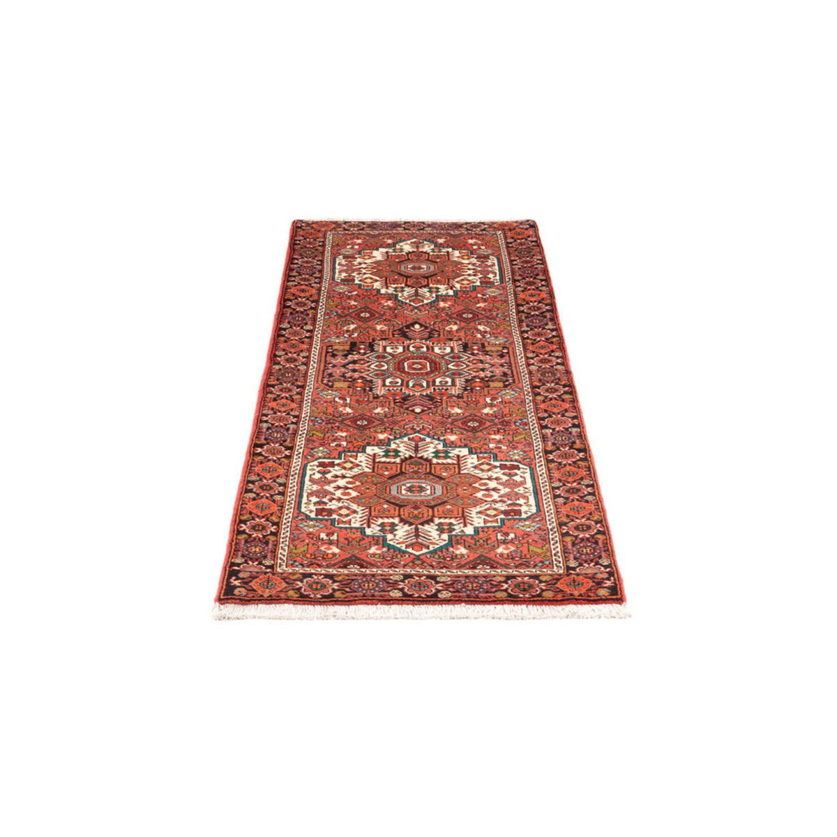 Tapis de couloir Tapis persan - Nomadic - 175 x 60 cm - marron