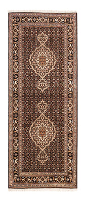 Tapis de couloir Tapis persan - Tabriz - Royal - 195 x 76 cm - bleu foncé