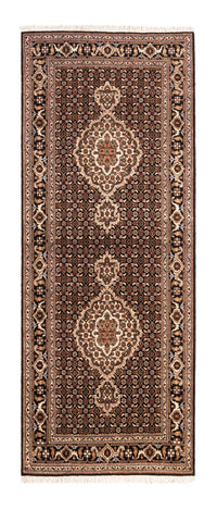 Tapis de couloir Tapis persan - Tabriz - Royal - 195 x 76 cm - bleu foncé