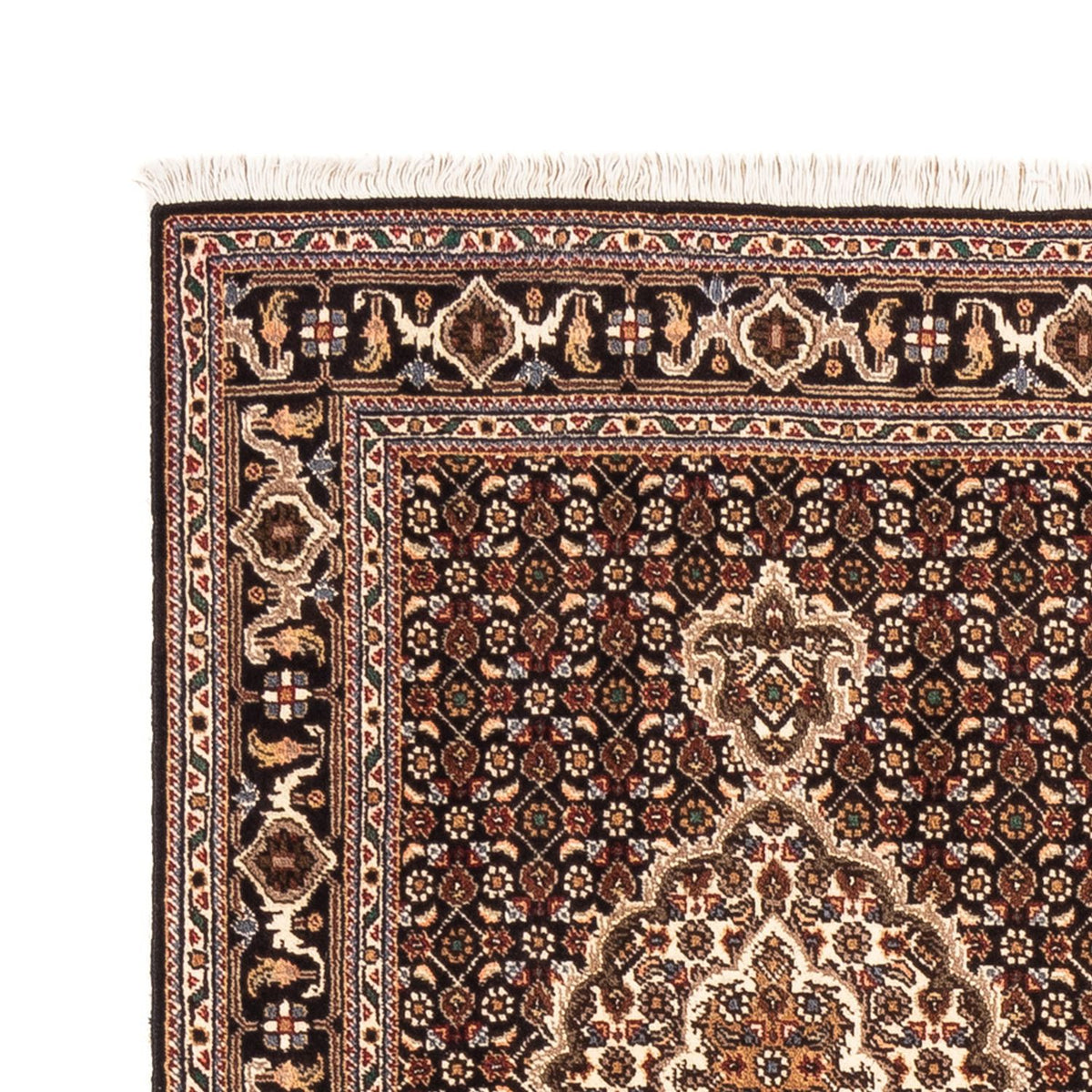 Tapis de couloir Tapis persan - Tabriz - Royal - 195 x 76 cm - bleu foncé
