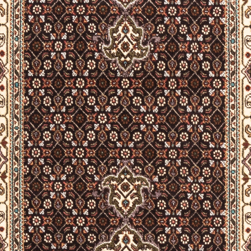Tapis de couloir Tapis persan - Tabriz - Royal - 195 x 75 cm - bleu foncé