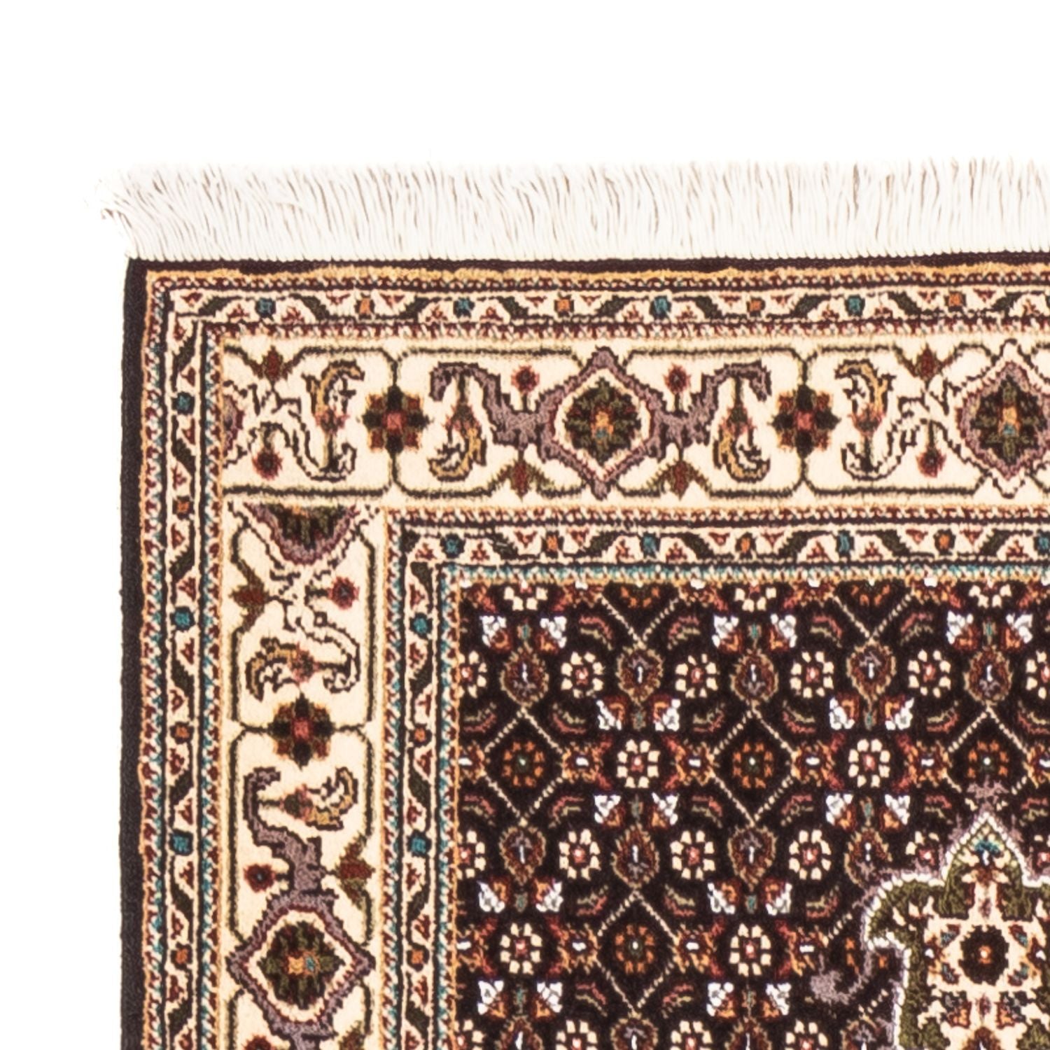 Tapis de couloir Tapis persan - Tabriz - Royal - 195 x 75 cm - bleu foncé