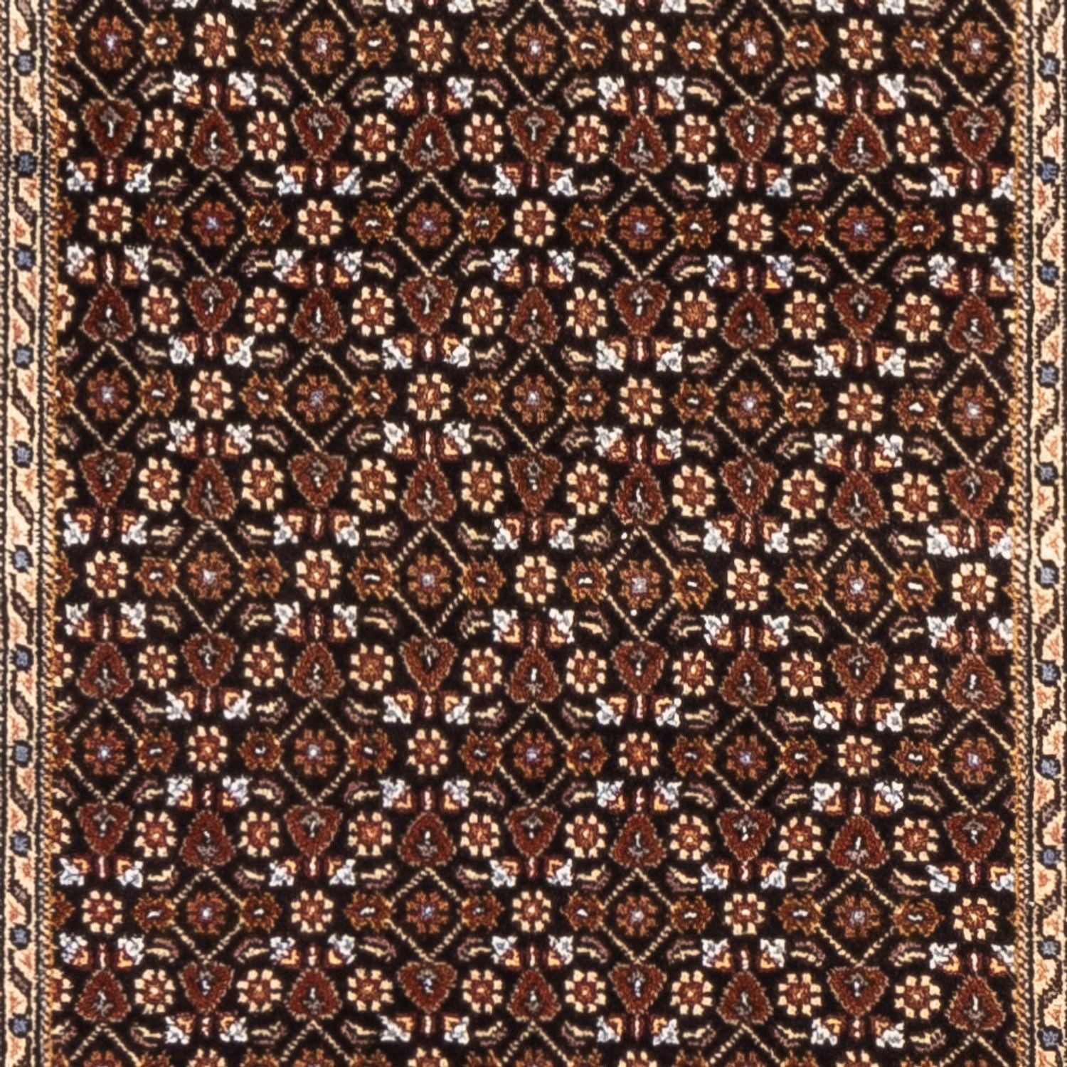 Tapis de couloir Tapis persan - Tabriz - Royal - 196 x 80 cm - bleu foncé