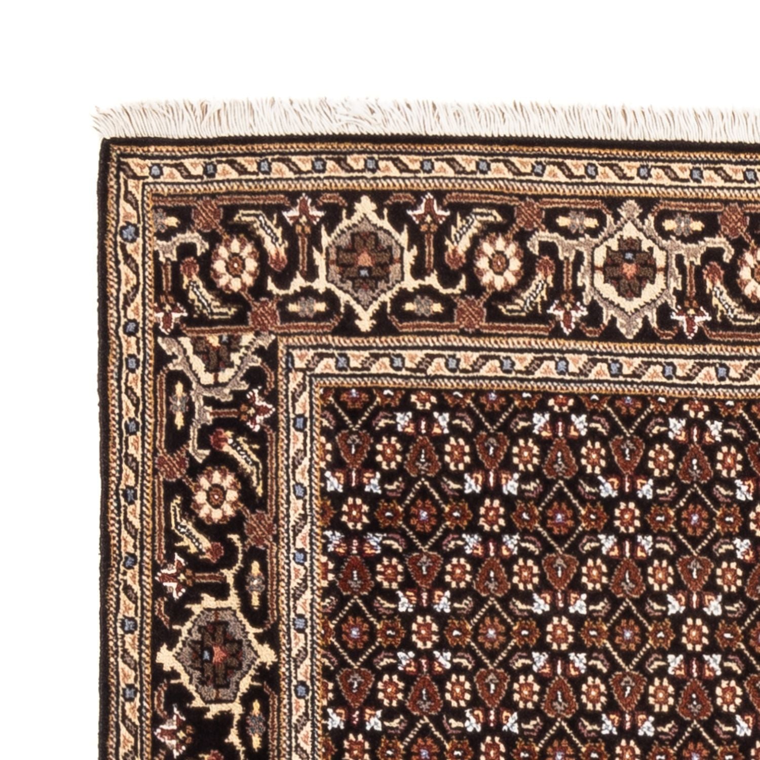 Tapis de couloir Tapis persan - Tabriz - Royal - 196 x 80 cm - bleu foncé