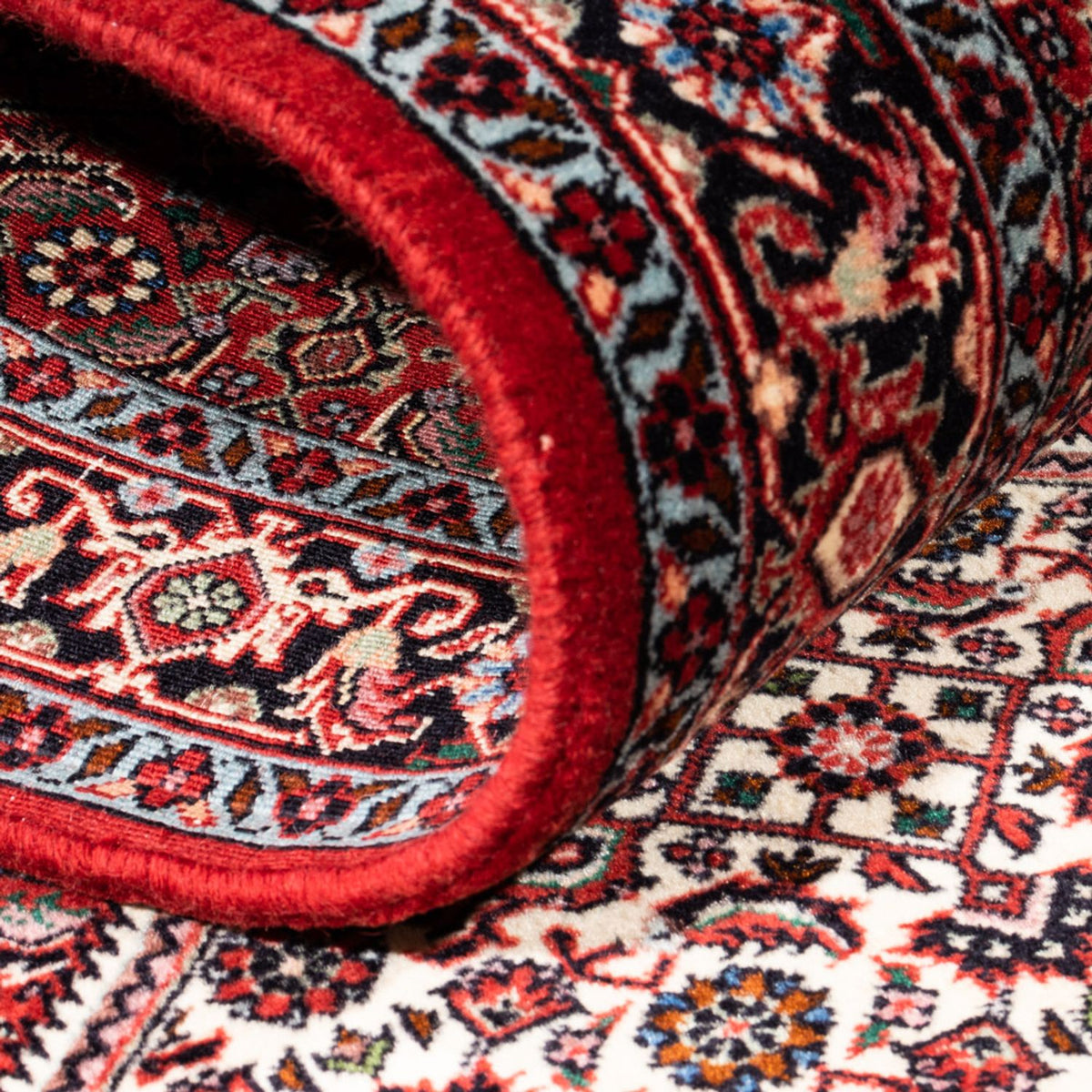 Tapis de couloir Tapis persan - Bidjar - 211 x 77 cm - rouge