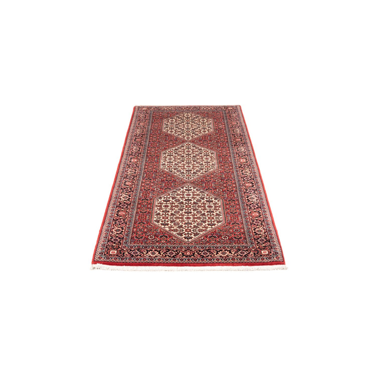 Tapis de couloir Tapis persan - Bidjar - 196 x 80 cm - rouge