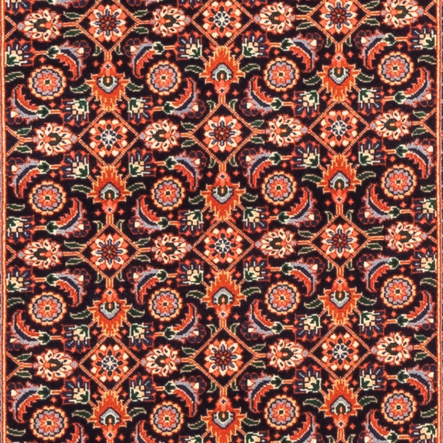 Tapis de couloir Tapis persan - Isfahan - Premium - 199 x 64 cm - rouge