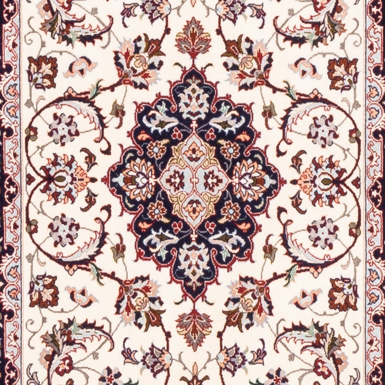 Tapis de couloir Tapis persan - Isfahan - Premium - 199 x 64 cm - rouge