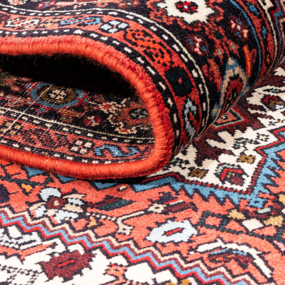 Tapis persan - Nomadic - 147 x 62 cm - rouge