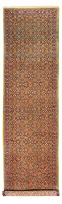 Tapis de couloir Tapis persan - Tabriz - Royal - 377 x 100 cm - vert clair