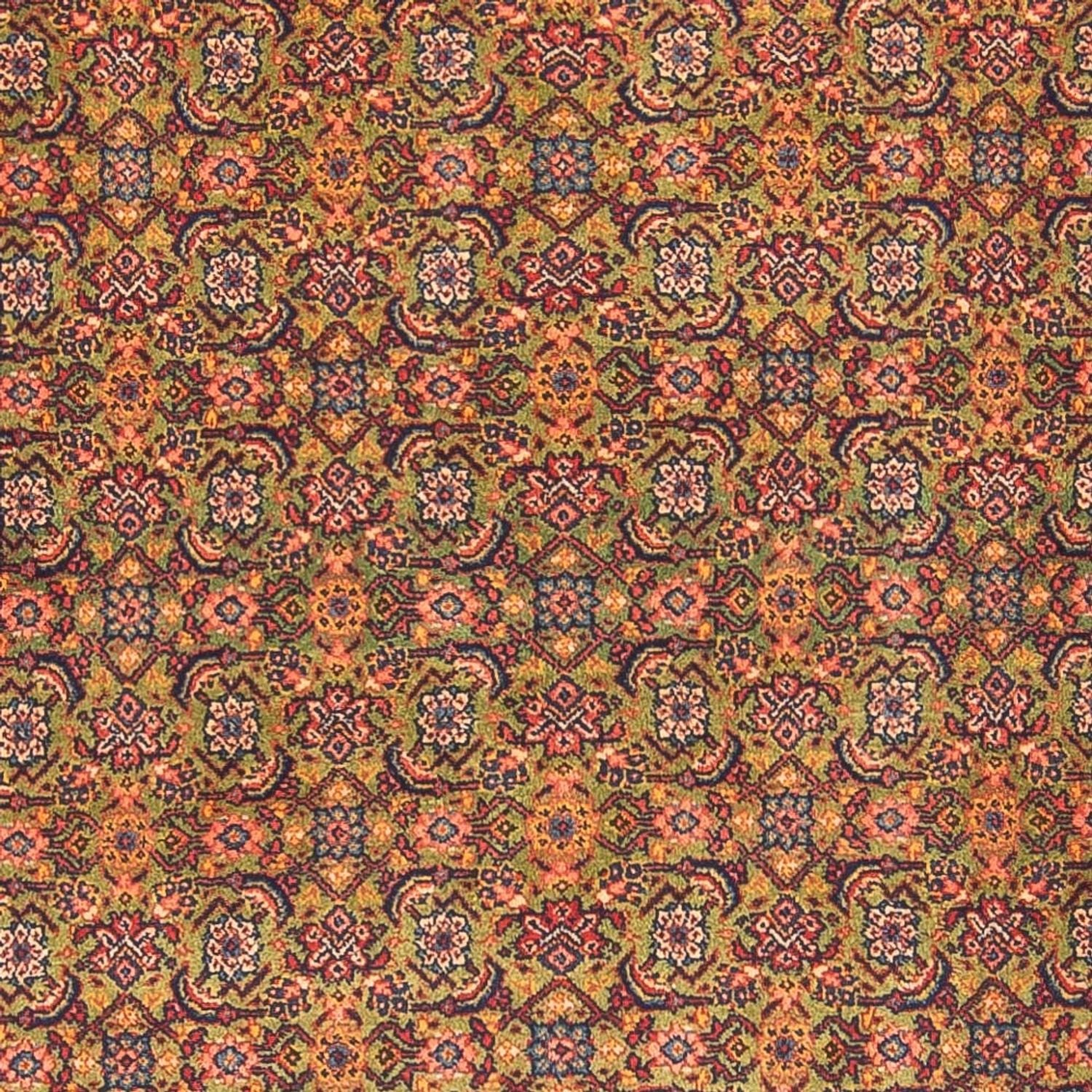 Tapis de couloir Tapis persan - Tabriz - Royal - 377 x 100 cm - vert clair