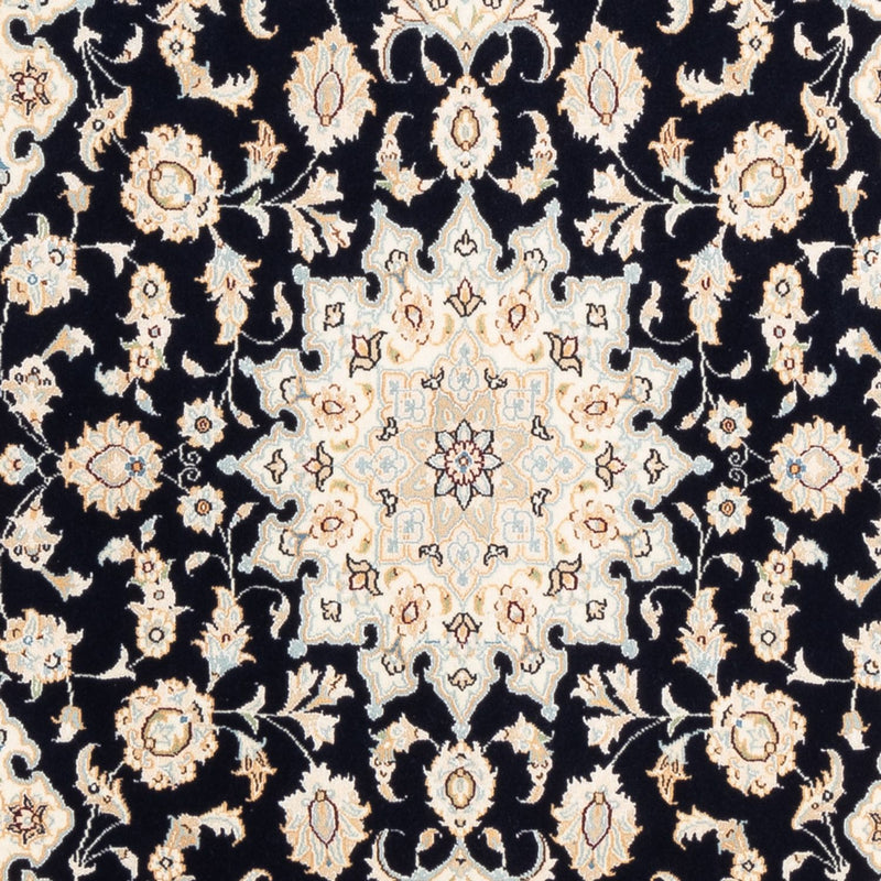 Tapis persan - Nain - Premium - 183 x 119 cm - bleu foncé
