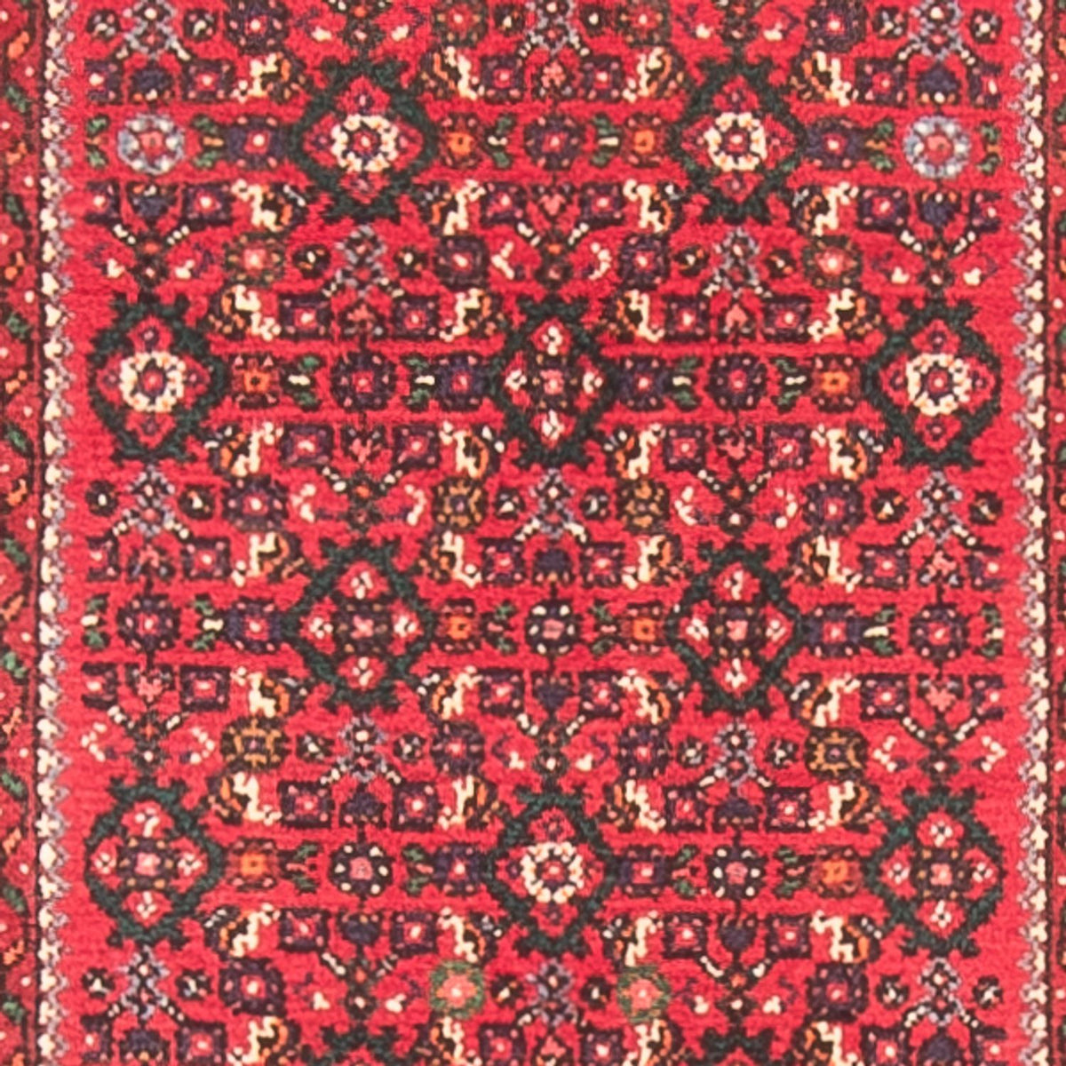 Tapis de couloir Tapis persan - Nomadic - 392 x 77 cm - rouge