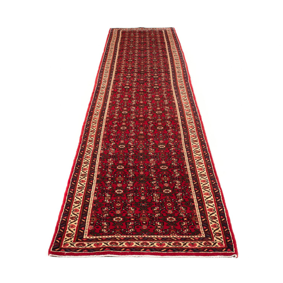 Tapis de couloir Tapis persan - Nomadic - 392 x 85 cm - bleu foncé