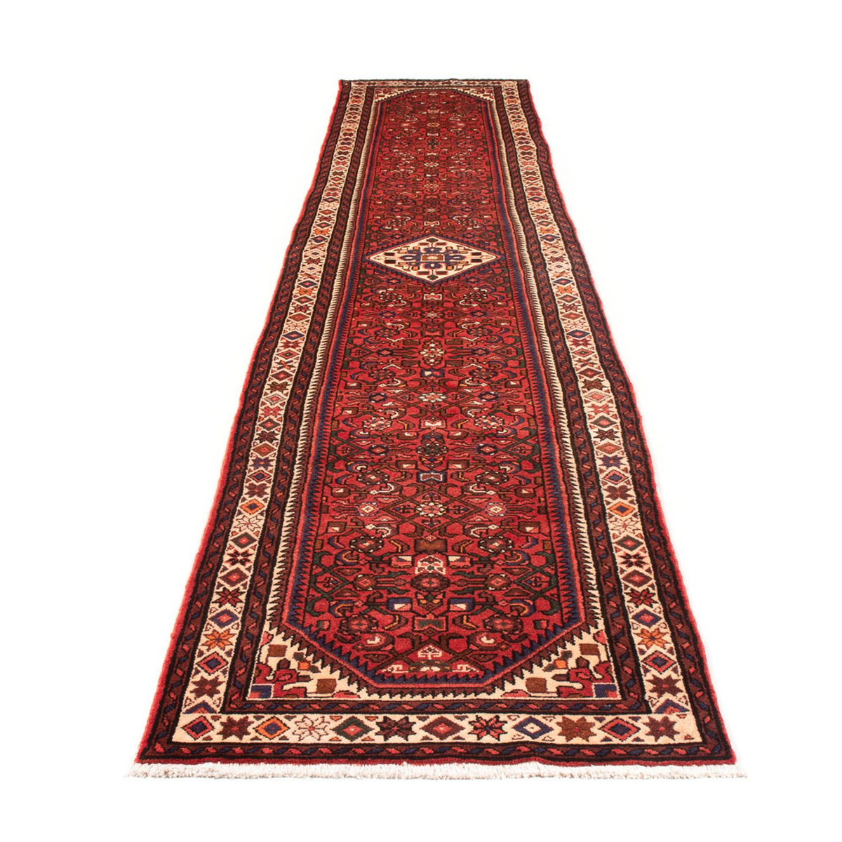 Tapis de couloir Tapis persan - Nomadic - 382 x 75 cm - rouge