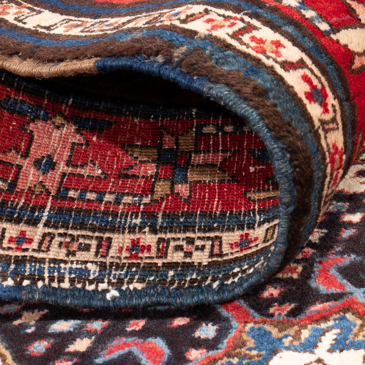 Tapis de couloir Tapis persan - Nomadic - 382 x 107 cm - bleu foncé