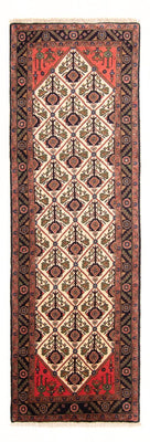 Tapis de couloir Tapis persan - Nomadic - 283 x 94 cm - crème