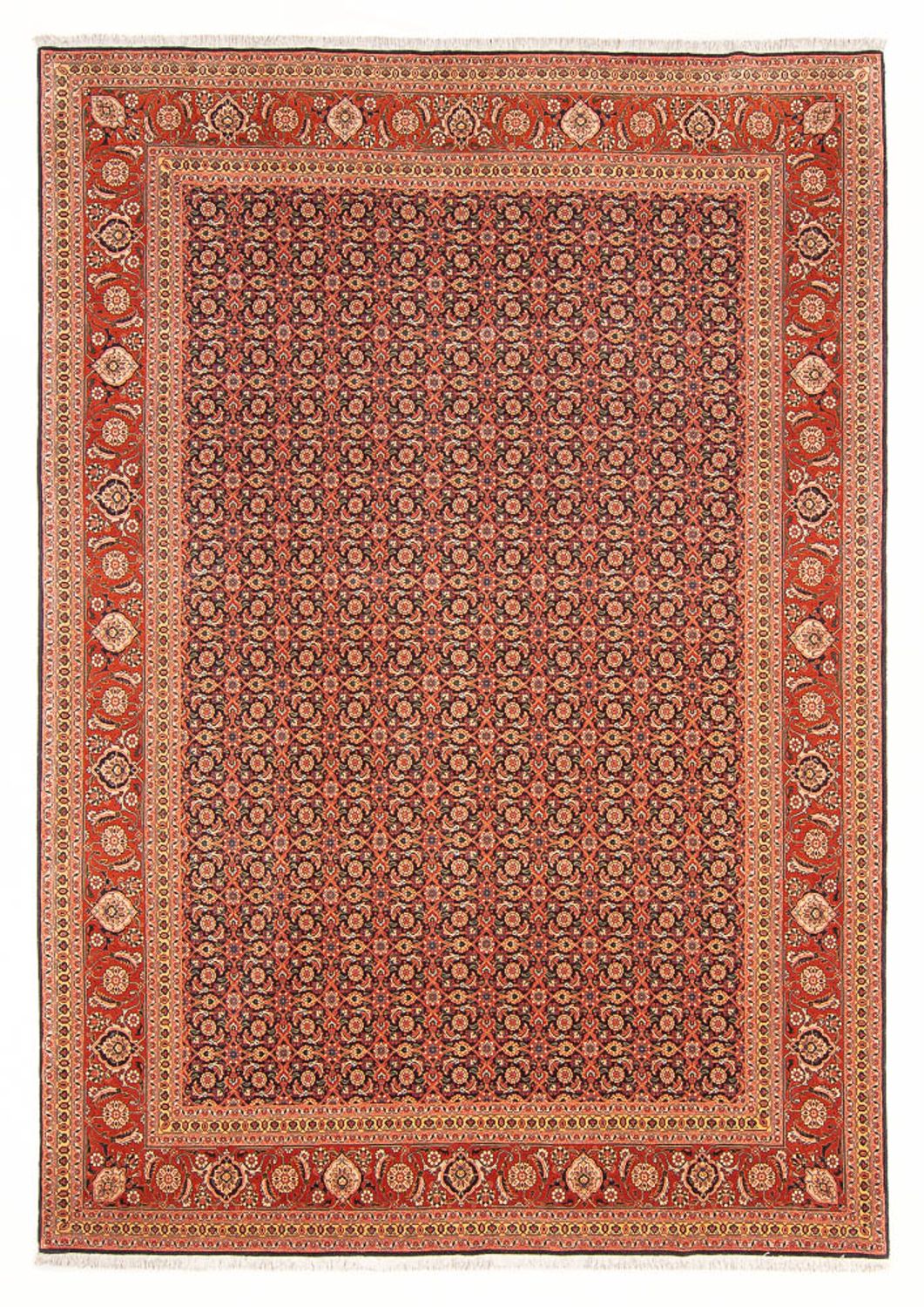 Tapis persan - Tabriz - Royal - 288 x 196 cm - bleu foncé
