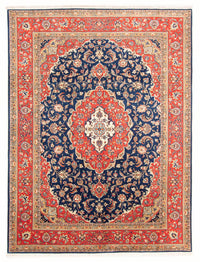Tapis persan - Classique - 275 x 200 cm - bleu foncé
