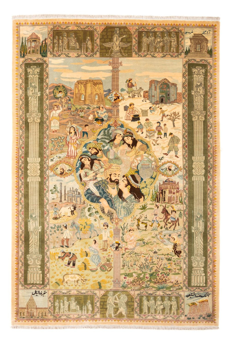 Tapis persan - Tabriz - Royal - 263 x 175 cm - multicolore
