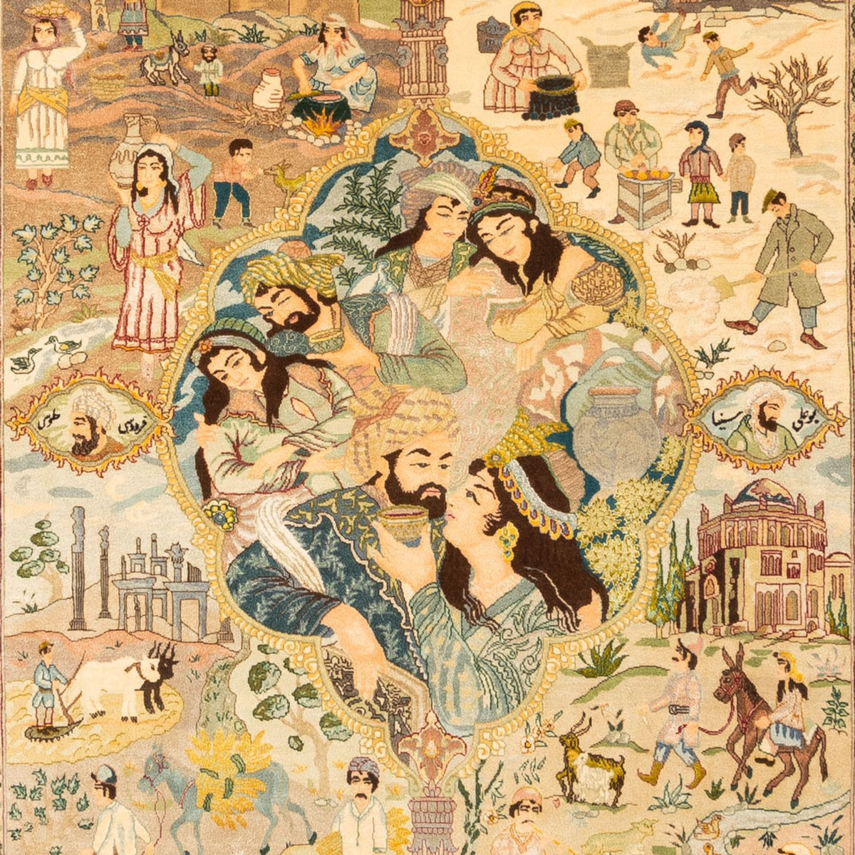 Tapis persan - Tabriz - Royal - 263 x 175 cm - multicolore