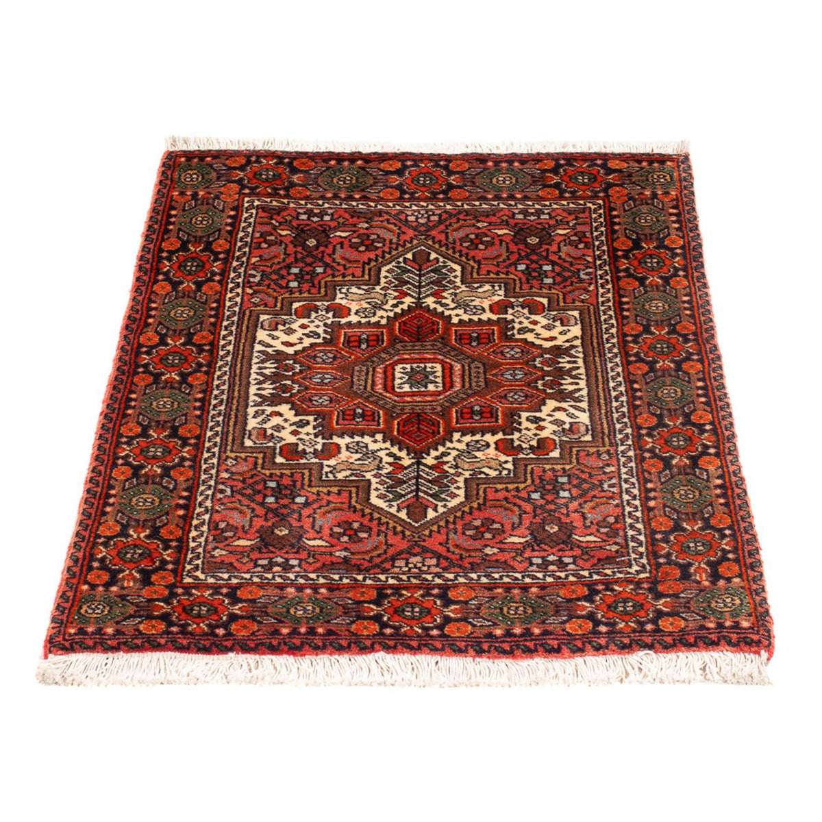 Tapis persan - Nomadic - 80 x 45 cm - crème