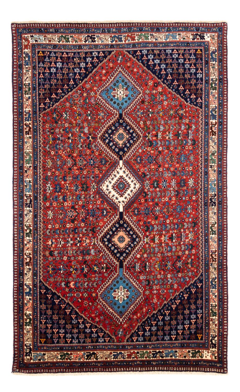 Tapis persan - Nomadic - 250 x 152 cm - rouge