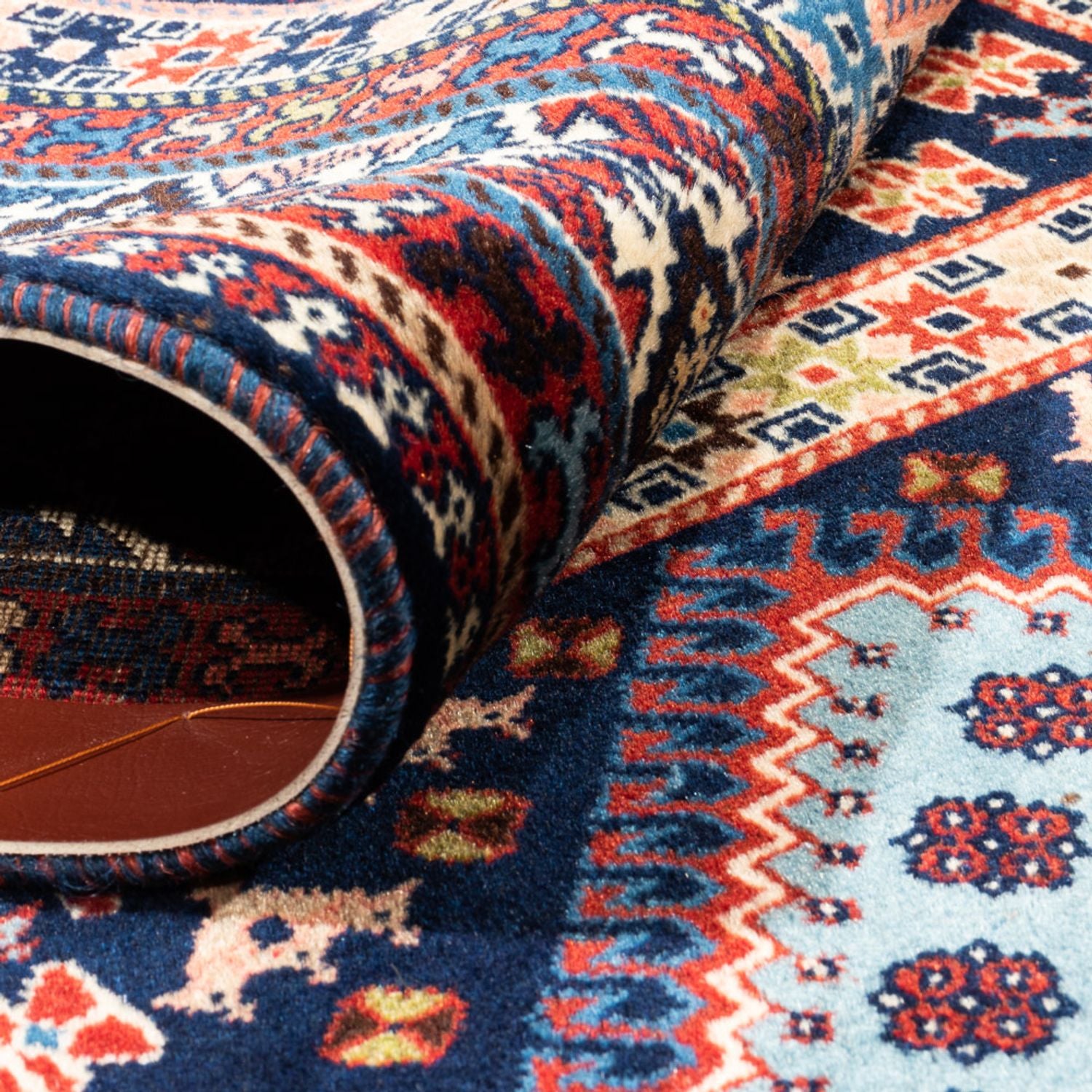 Tapis persan - Nomadic - 305 x 202 cm - rouge bordeaux
