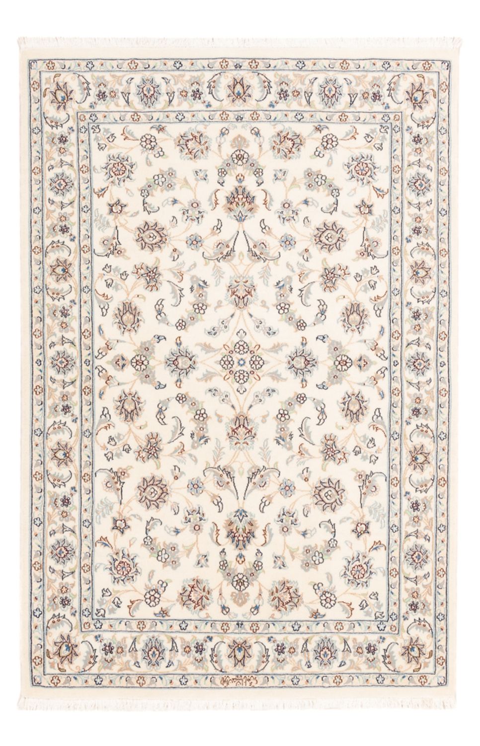 Tapis persan - Nain - Premium - 163 x 108 cm - crème