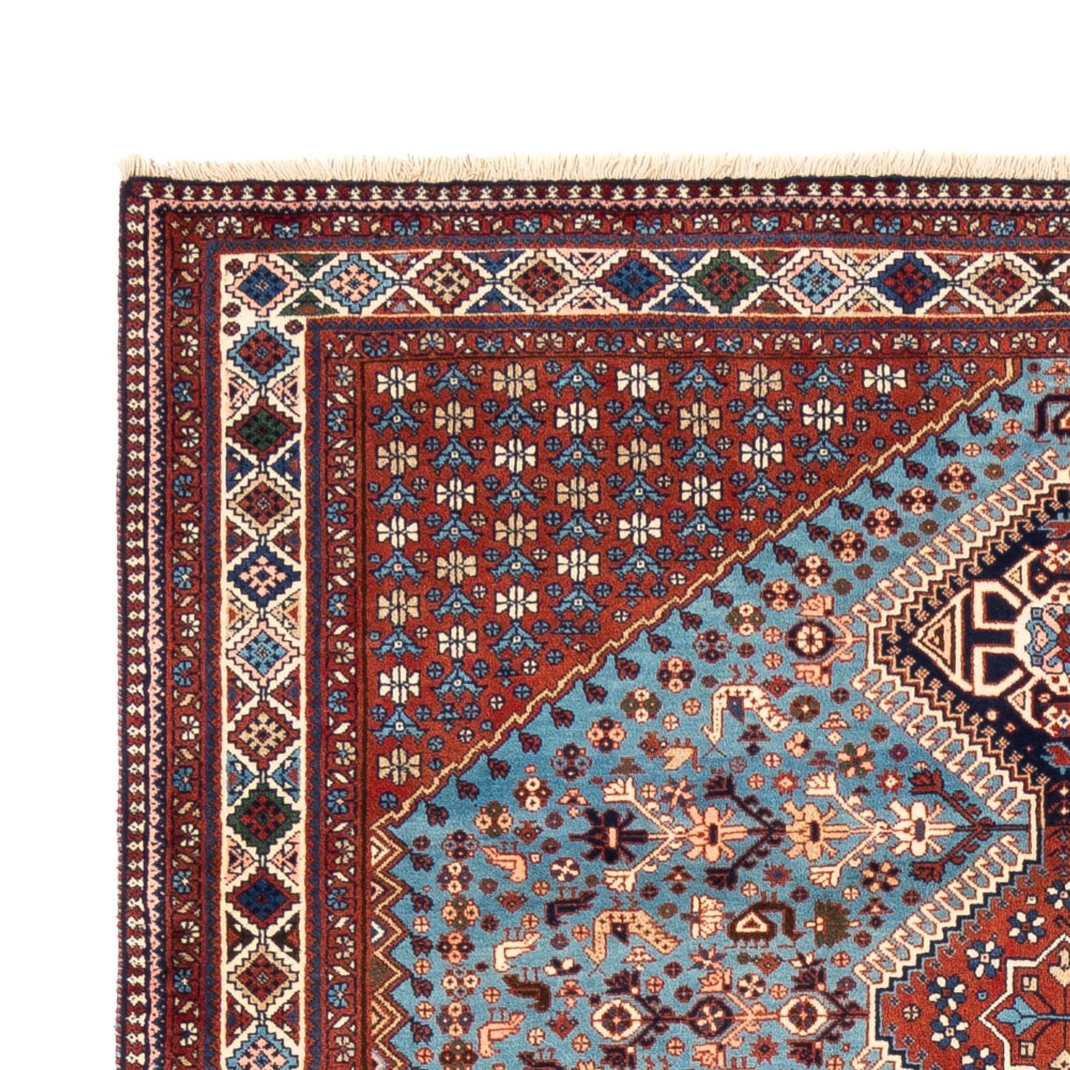 Tapis persan - Nomadic - 253 x 172 cm - bleu clair