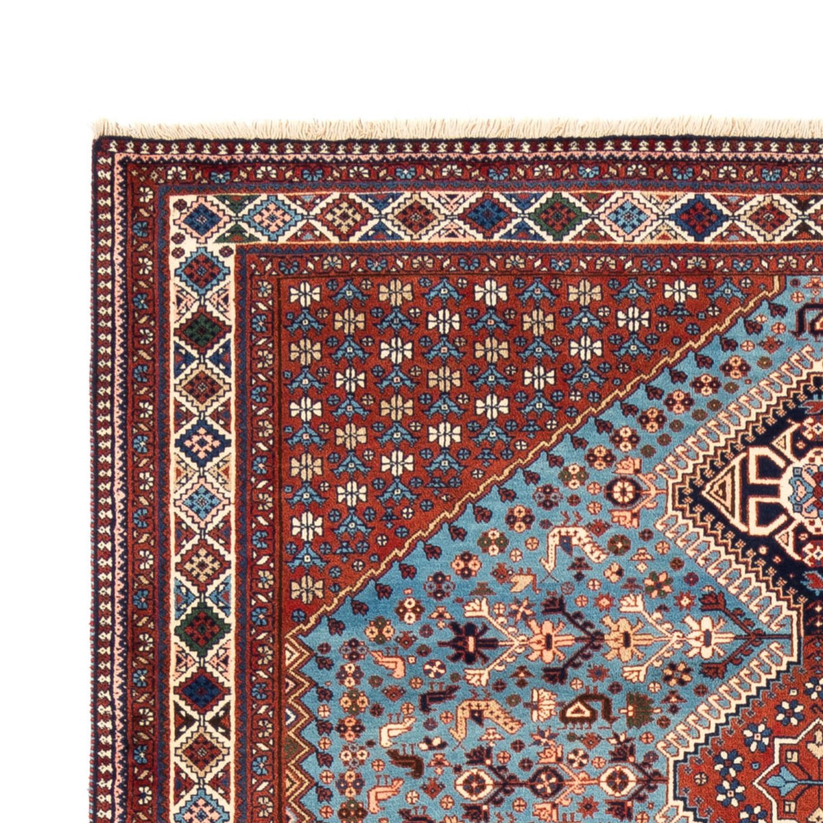 Tapis persan - Nomadic - 253 x 172 cm - bleu clair