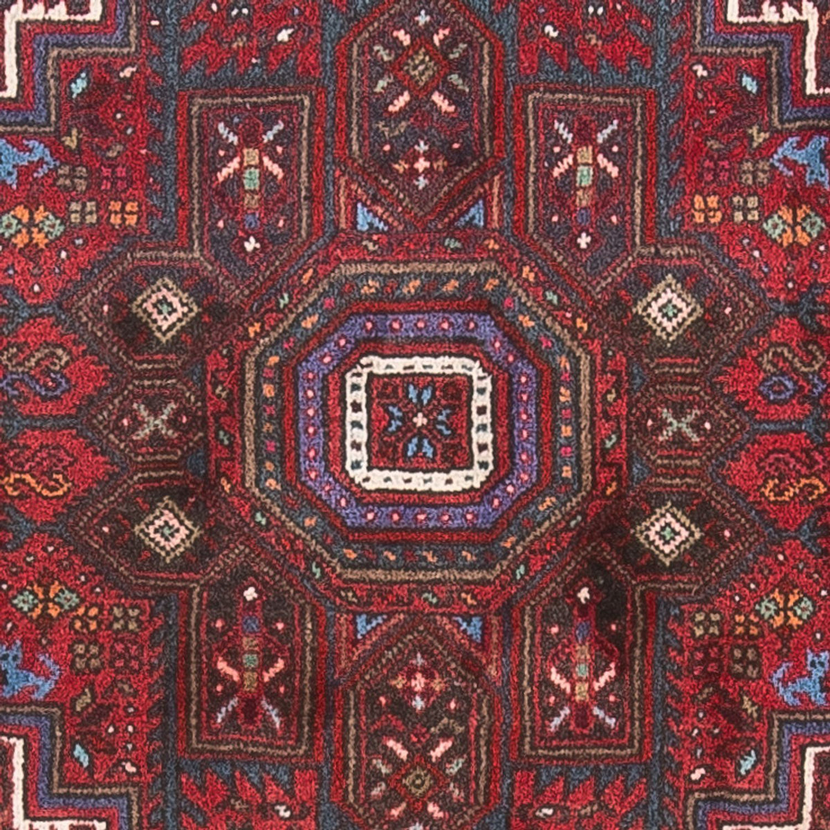 Tapis persan - Nomadic - 130 x 90 cm - rouge clair
