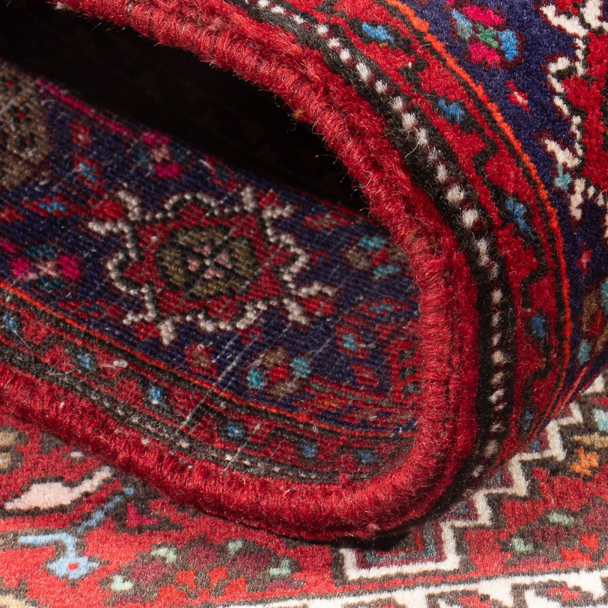 Tapis persan - Nomadic - 130 x 90 cm - rouge clair