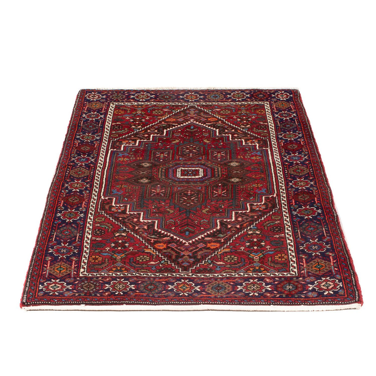 Tapis persan - Nomadic - 130 x 90 cm - rouge clair