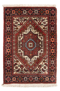Tapis persan - Nomadic - 74 x 50 cm - rouge