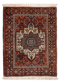 Tapis persan - Nomadic - 65 x 50 cm - rouge